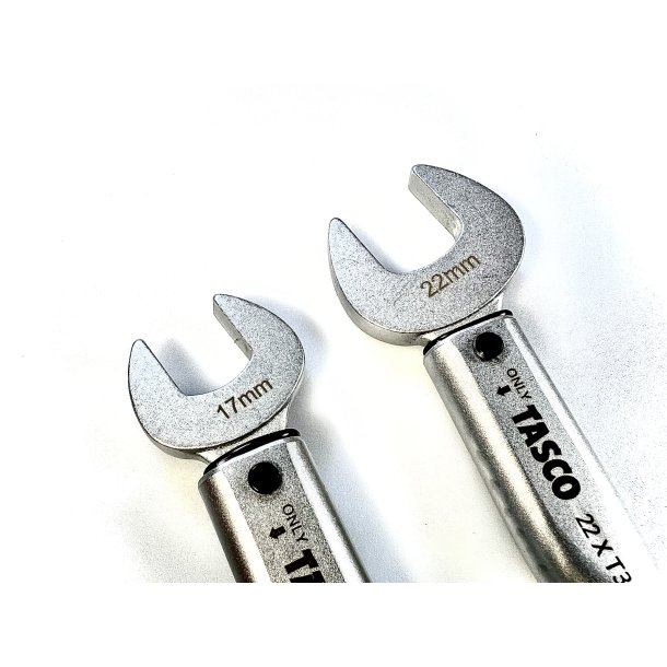 Momentnglest-R32-R410A, Tasco, 1/4" 17 mm & 3/8" 22 mm, ST serie, med taske