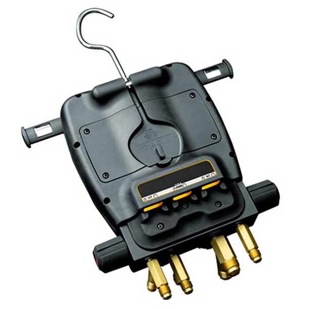 4-vejs, trdls Manometer-/Vakuummetermanifolds st-Fuld Bluetooth