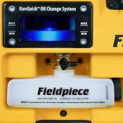 Elektronisk vakuumpumpe, 2 pa, 169 l/min, godkendt til R32