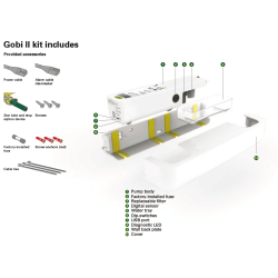 REFCO GOBI II kondenspumpe med en kapacitet p op til 42 l/t. Montering under indedel