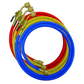 Fyldeslangest, 150 cm, med CV ventiler og nylonbarriere til R32-R410A
