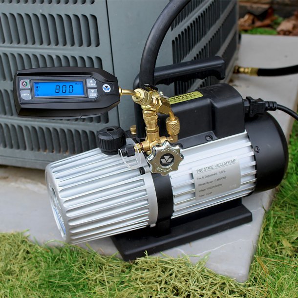 Digital trdls vakuummeter med indbygget alarm (glder s lnge lager haves)