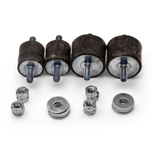 Vibrationsdmper, 15-25 kg - 30-40 x 30 mm - 8 mm gevind - bld