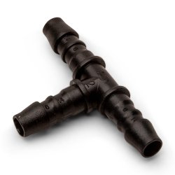 T-stykke, 3 x nippel til 6 mm slange, 5 stk.