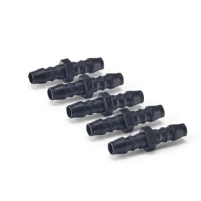 Lige nippelrr til 6 mm slange, 5 stk