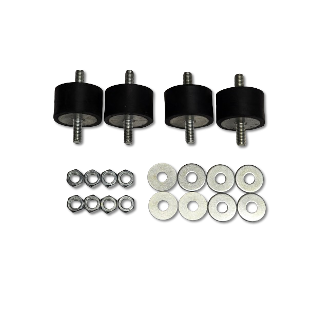 Vibrationsdmper, xx-xx kg - 50 x 30 mm - 8 mm gevind - bld