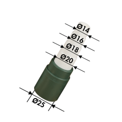 Tilslutningsadapter til kondensrrssystemer - grn