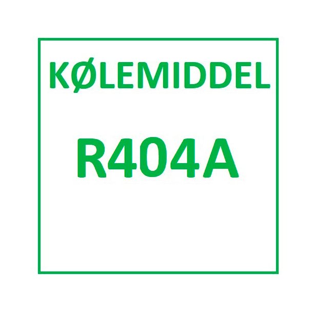 R404A klemiddel pr. kg