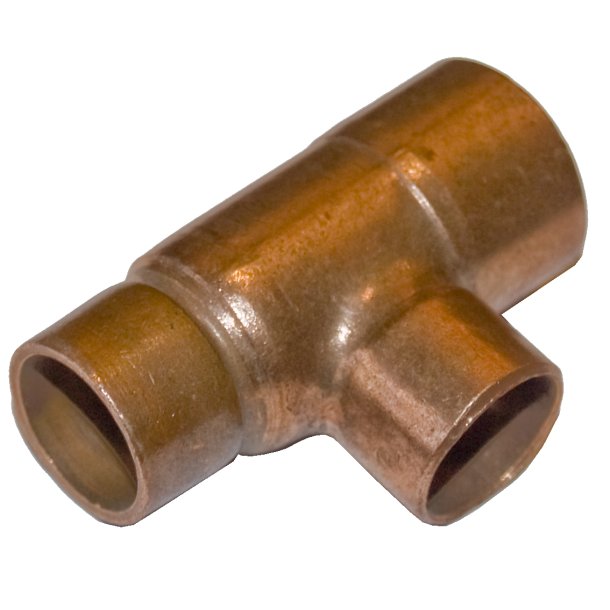 Lodde T-stykke, med reduktion, 3/8"-1/4"-1/4" (g&aelig;lder s&aring; l&aelig;nge lager haves)