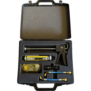 Kuffert med UV sporestof 240ml injektionspistol 1/4