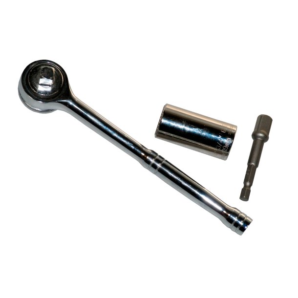 Gator Grib top 3/8", 7 - 19 mm, med skralde og adapter til skruemaskine