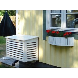 Hus til udedel, svensk kernetr i hvid, mellem, passer til Panasonic CZ, NZ, HZ