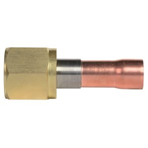 Kravetilslutning med kobberrørsmuffe, 1/4