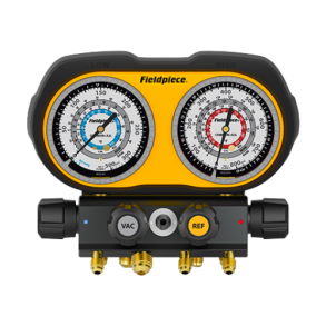 Fieldpiece 4-vejs A2L analog manifold til bl.a. R32 og R410A
