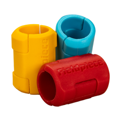 Fyldeslangest, 3 farveklips, med 5/16" kugleventil,  2 x 5/16" samt 1 x 1/4",  1,5 m