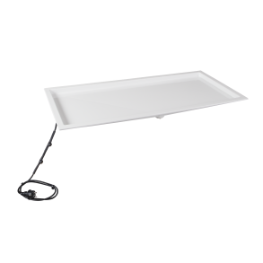 Drypbakke rektangulr, indbygget varmelegeme 45 + 45W