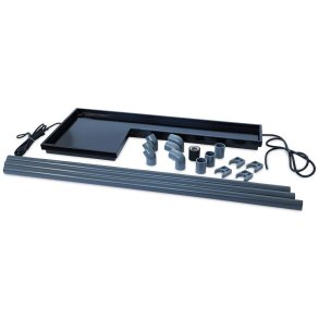 Sort drypbakke til udedel-type 