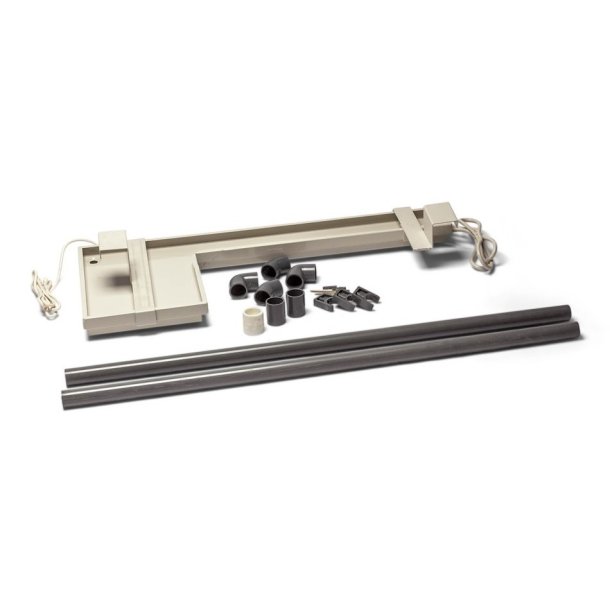 Drypbakke til udedel-type "L", med skjult varmekabel, 60 W + 50 W, 32 mm aflb, rrst medflger