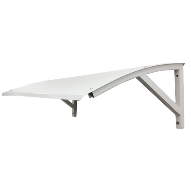 Tag til udedel, lakeret metal, 920 x 540 mm