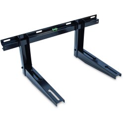 Sort vgkonsol med libelle, justerbar p skinne