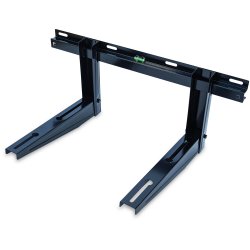 Sort vgkonsol med libelle, justerbar p skinne