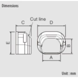 Inaba, SE-77, endeafslutning, sort