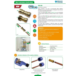 Adapter 2 stk loddefrie samlinger til k&oslash;leanl&aelig;g 3/8" x 3/8" op til 52bar