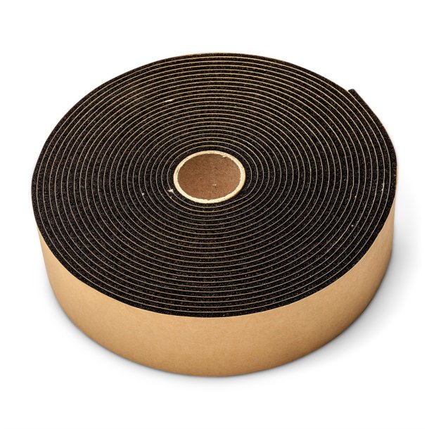 Isolertape, armeret, sort, 50 x 3 mm, 9,14 m