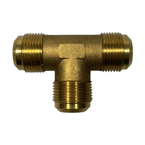 T-stykke med 3 x 3/4" kravetilslutning