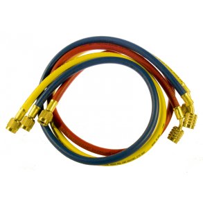 Fyldeslangest, 90 cm, med nylonbarriere til R32-R410A