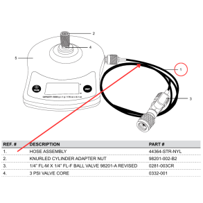SLANGE MED ADAPTER TIL MC98202.