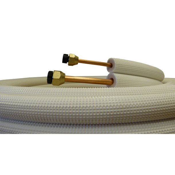 QsanTec, MTD-2403-F, isoleret dobbeltrr 1/4" - 1/2", 3 m, m. krave & omlber