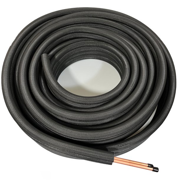 QsanTec, MTD-2320-K, Sort isoleret dobbeltrr, 1/4" - 3/8", 20 m