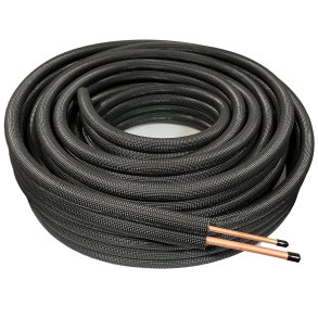 QsanTec, MTD-2320-K, Sort isoleret dobbeltrør, 1/4