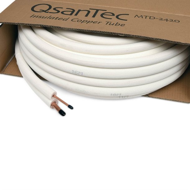 QsanTec, MTD-2420, isoleret dobbeltrr, 1/4" - 1/2", 20 m