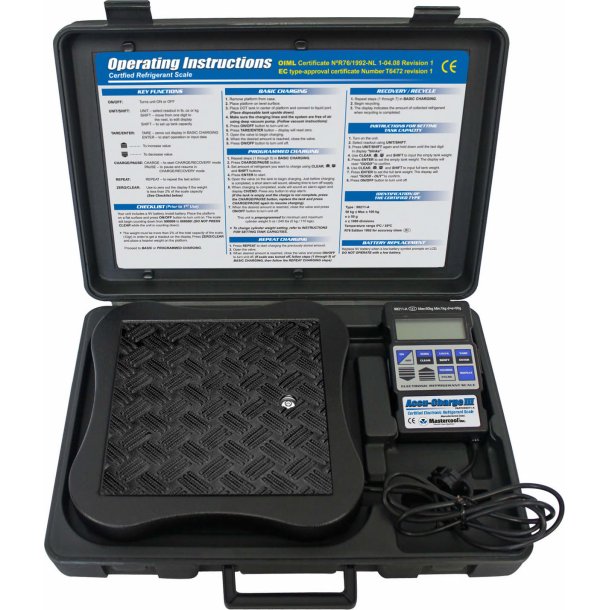 Elektronisk certificeret klemiddelvgt (OIML &amp; CE) 50 kg, programmerbar (glder s lnge lager haves) fyldning