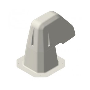 Taggennemfring, 125 x 125 mm med indvendig beskyttelseskant