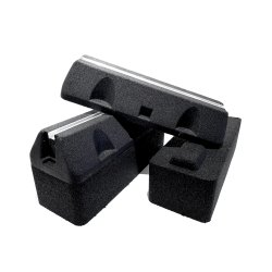 Montageblok forh&oslash;jer s&aelig;t, ekstremt vibrationsd&aelig;mpende, L=450 mm