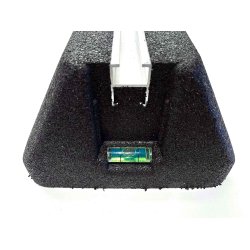 Montageblok st, ekstremt vibrationsdmpende, L=600 mm, med montageskinne