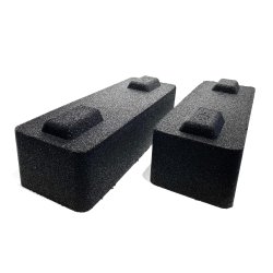 Montageblok forh&oslash;jer s&aelig;t, ekstremt vibrationsd&aelig;mpende, L=450 mm