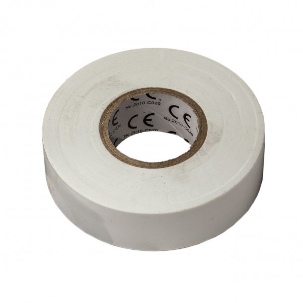 El-tape, hvid, 48x0,19mm - 12,5m