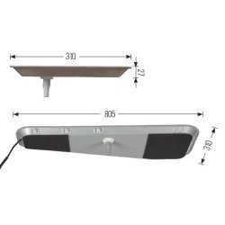 Drypbakke, Pancake2, m. vibrationsd�mpere og varmelegeme 75 W