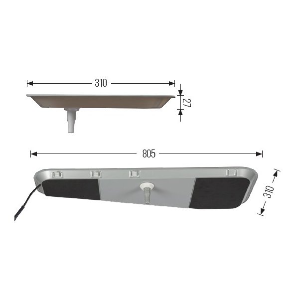 Drypbakke, Pancake2, m. vibrationsd�mpere og varmelegeme 75 W