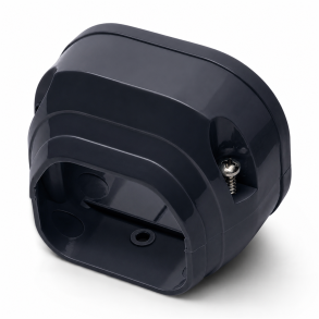 QsanTec QE-8-K Endeafslutning til 75 mm installationskanal, sort