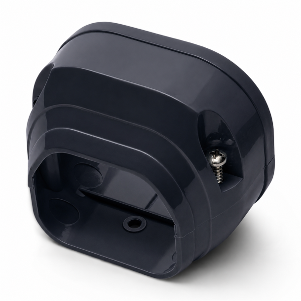 QsanTec QE-8-K Endeafslutning til 75 mm installationskanal, sort