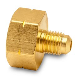 Adapter til k&oslash;lemiddelflaske - R32, 1/4" slangetilslutning