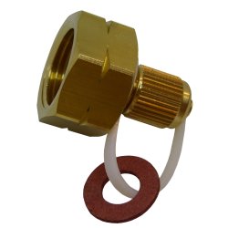 Adapter til k&oslash;lemiddelflaske - R32, 1/4" slangetilslutning