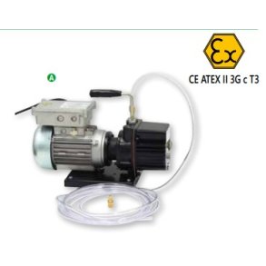 ATEX klasse 2 vakuumpumpe til A1, A2l, A3 klemidler inkl. R290 med 5 m slange til udblsning 46 L/m