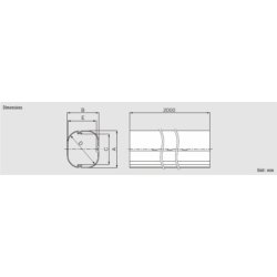 Inaba, SD-77, kanal, 2 m - brun