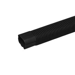 Inaba, 100mm fleksibelt kanalstykke, L=800 mm, Sort